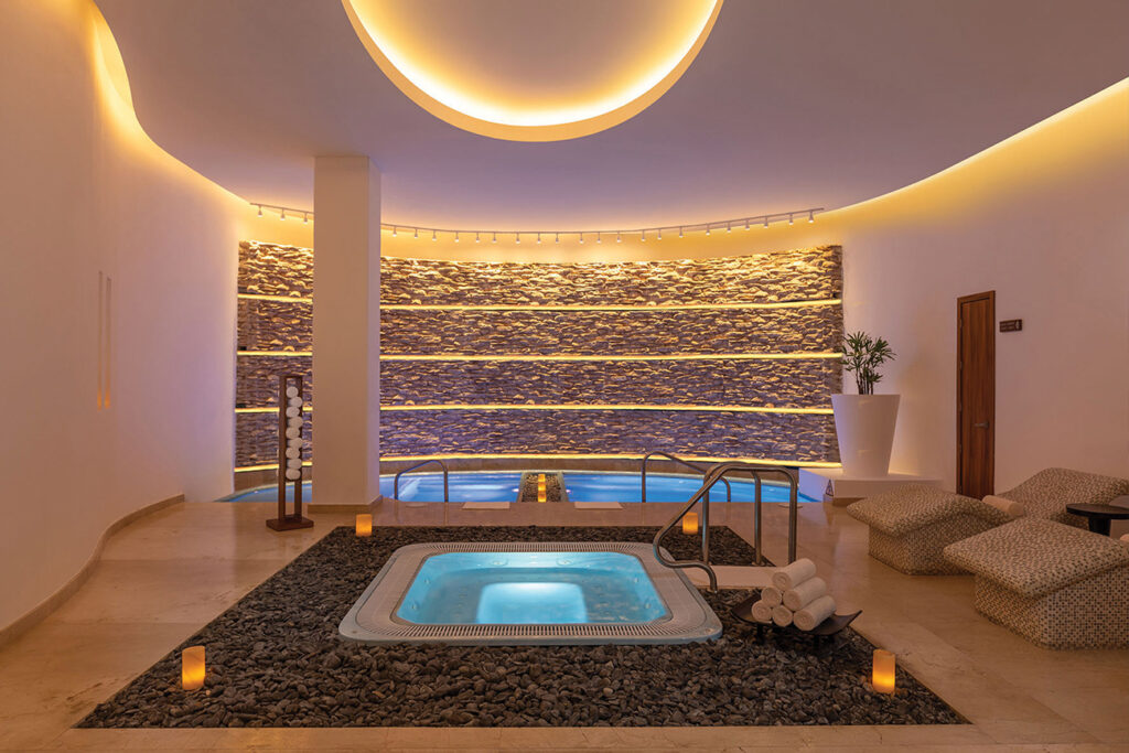 spa interior with pool